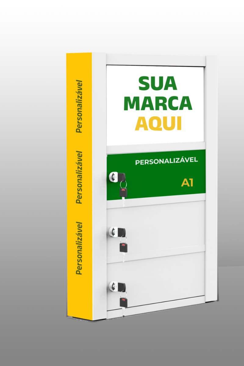 SC Locker 3 - locker carregador de celular com 3 compartimentos