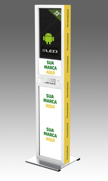 SC 23 Gran - totem carregador de celular com tela para eventos