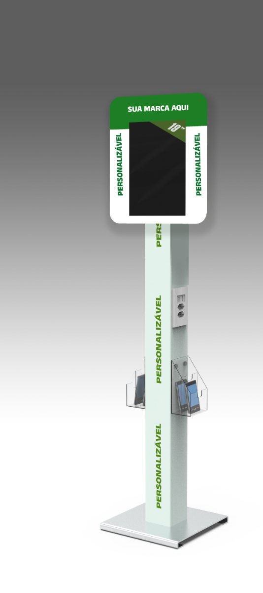 SC Torre LED - totem carregador de celular com painel LED para eventos